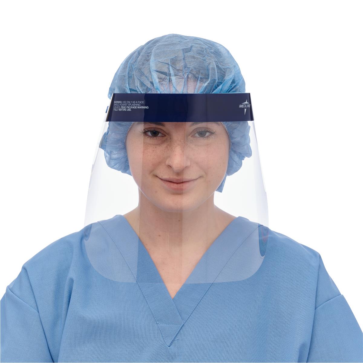 Face Shield Disposable With Foam Top And Elastic Band Latex-free