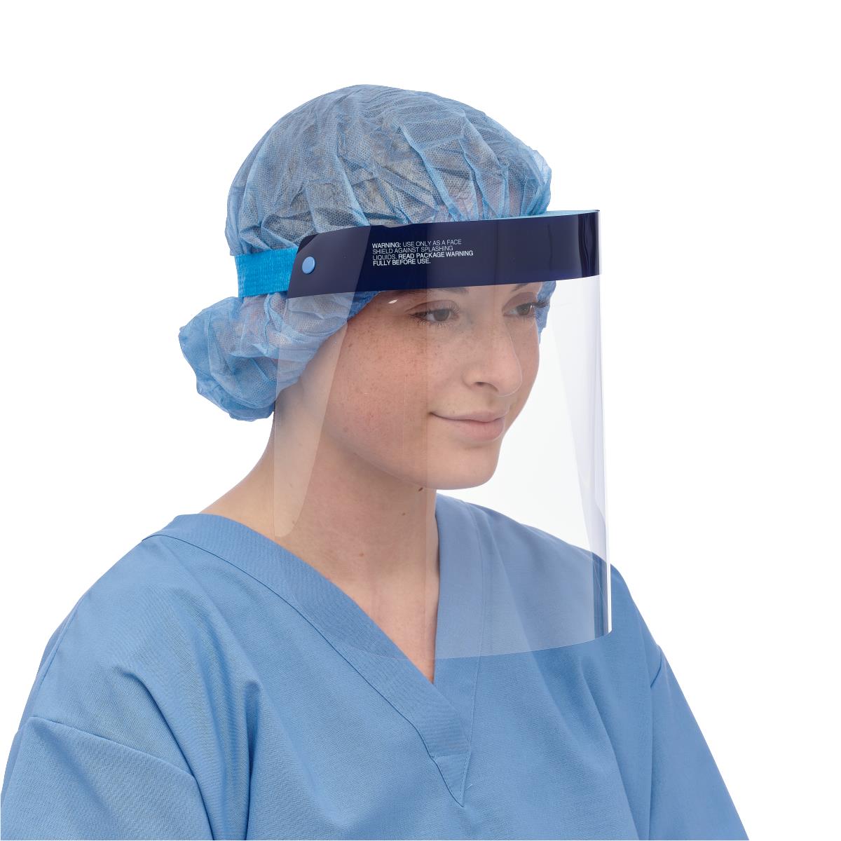 Face Shield Disposable With Foam Top And Elastic Band Latex-free