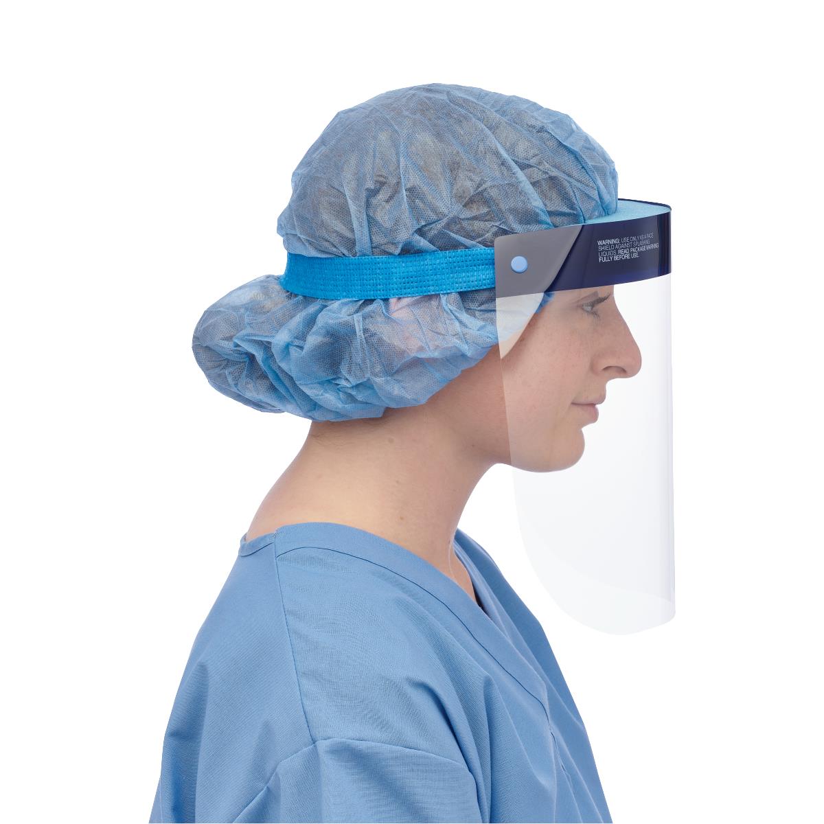 Face Shield Disposable With Foam Top And Elastic Band Latex-free