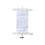 Urinary Leg Drain Bag with Elastic Straps Fabric Backing, Slide-Tap Drainage Port