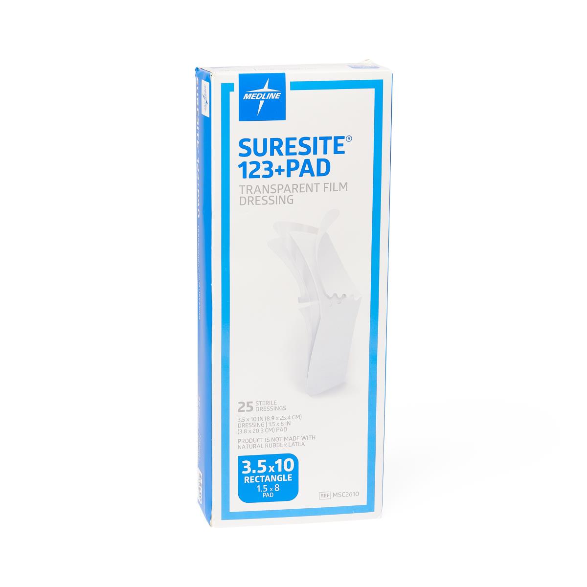 SureSite 123+ Pad Transparent Film Dressing With Pad