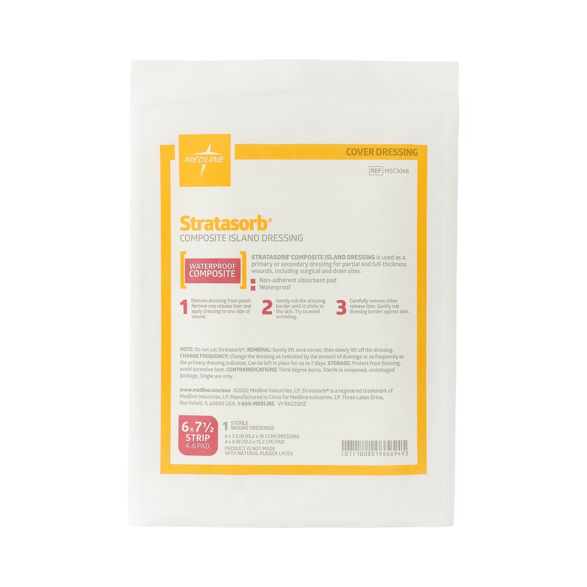 Stratasorb Composite Island Dressing 15cm X 19cm Box/10