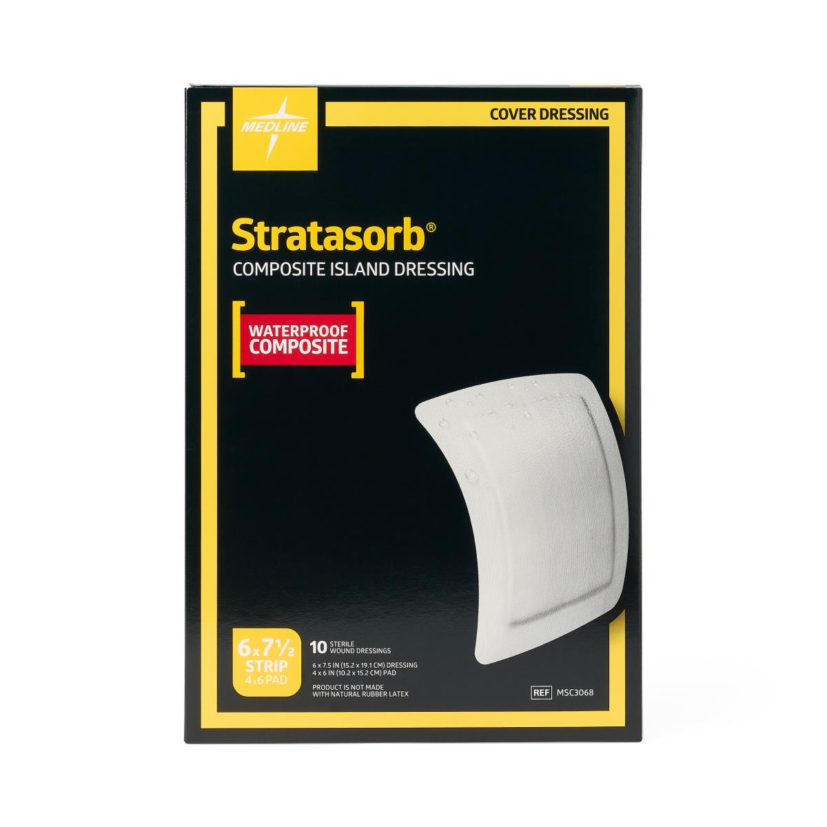 Stratasorb Composite Island Dressing 15cm X 19cm Box/10