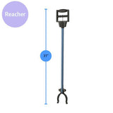 3 Piece Daily Living Aid Kit With Cane (mds86430wh) Reacher (mds86031rceh) And Shoehorn (mdsr020006) Each