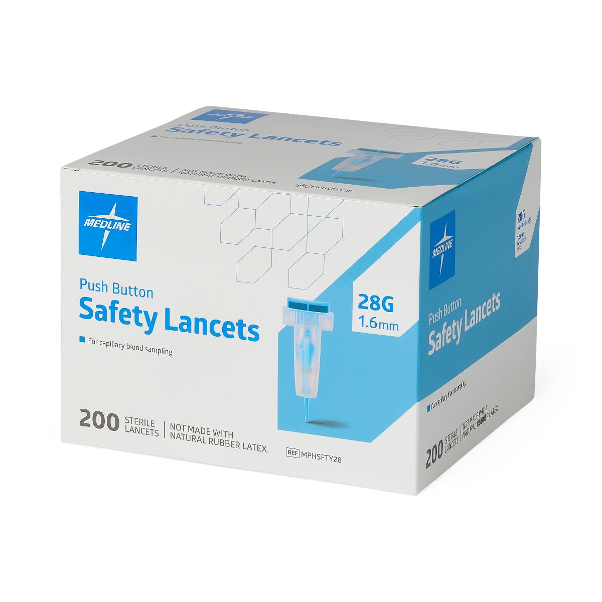 Safety Blood Lancet Push Button Type