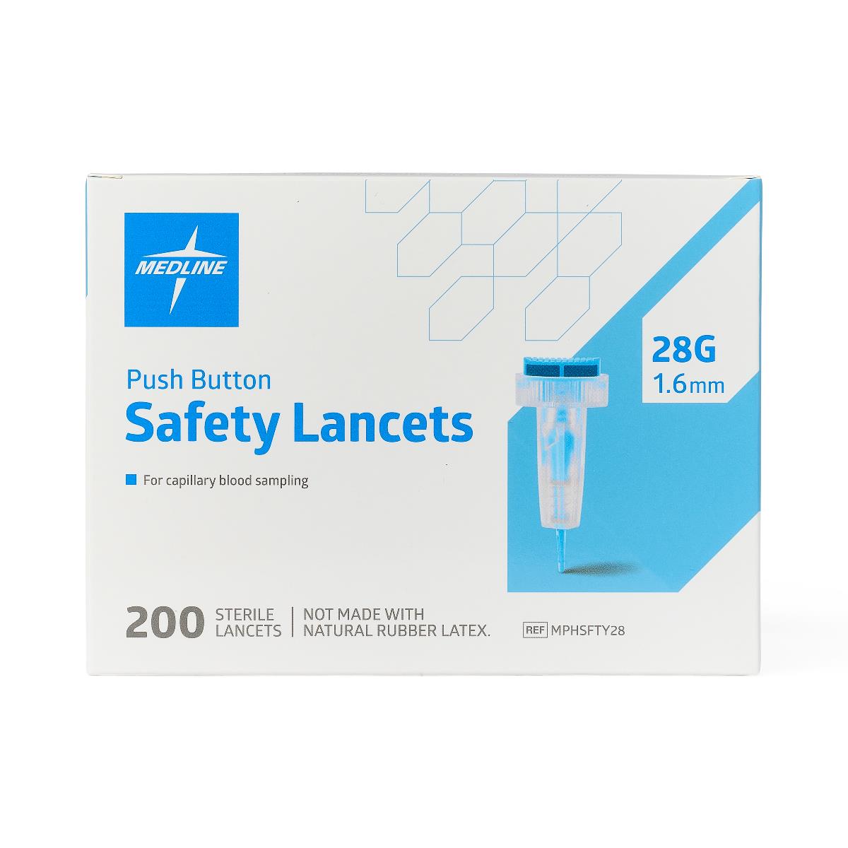 Safety Blood Lancet Push Button Type