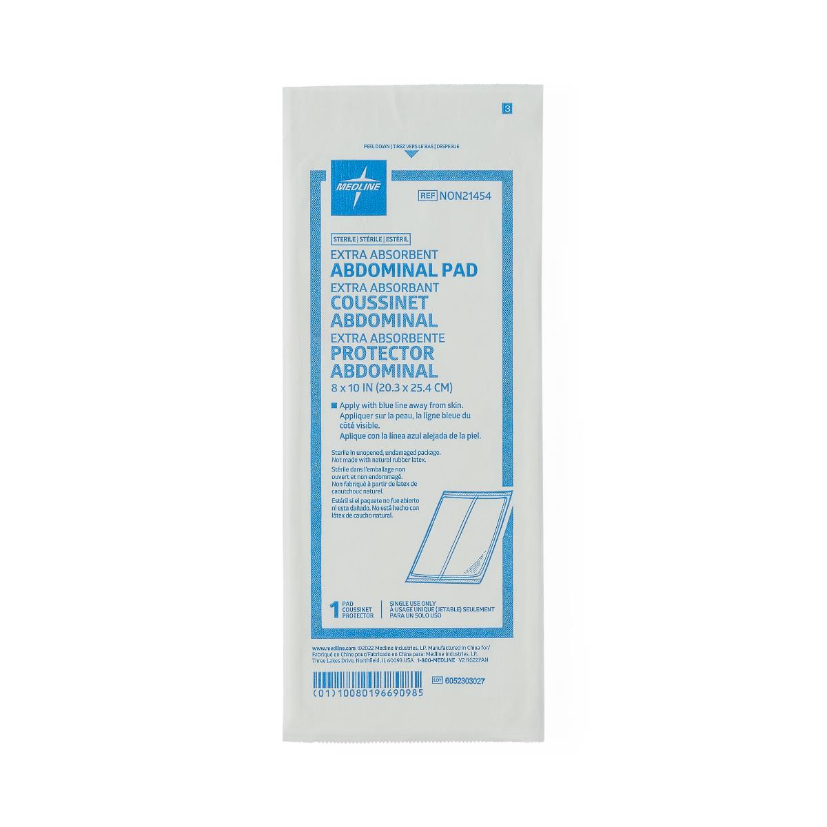 Abdominal Pad Sterile 8"x10"