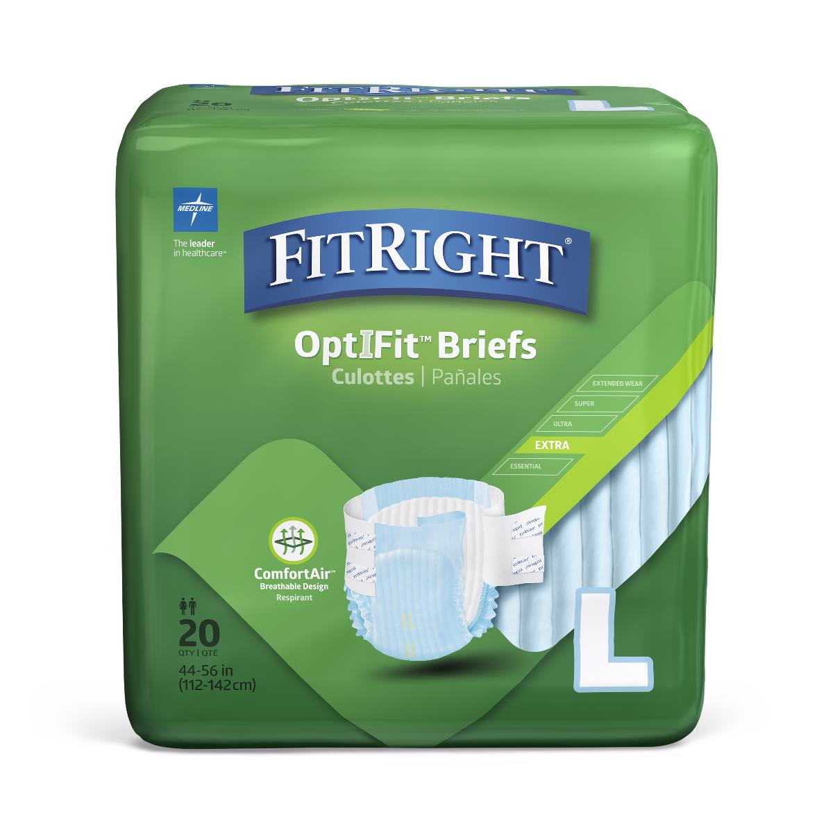 FitRight Extra Cloth-Like Adult Incontinence Briefs