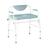 Commode Chair Xw Stationary W/drop Arms & Adj Ht Leg 1000lb Capacity