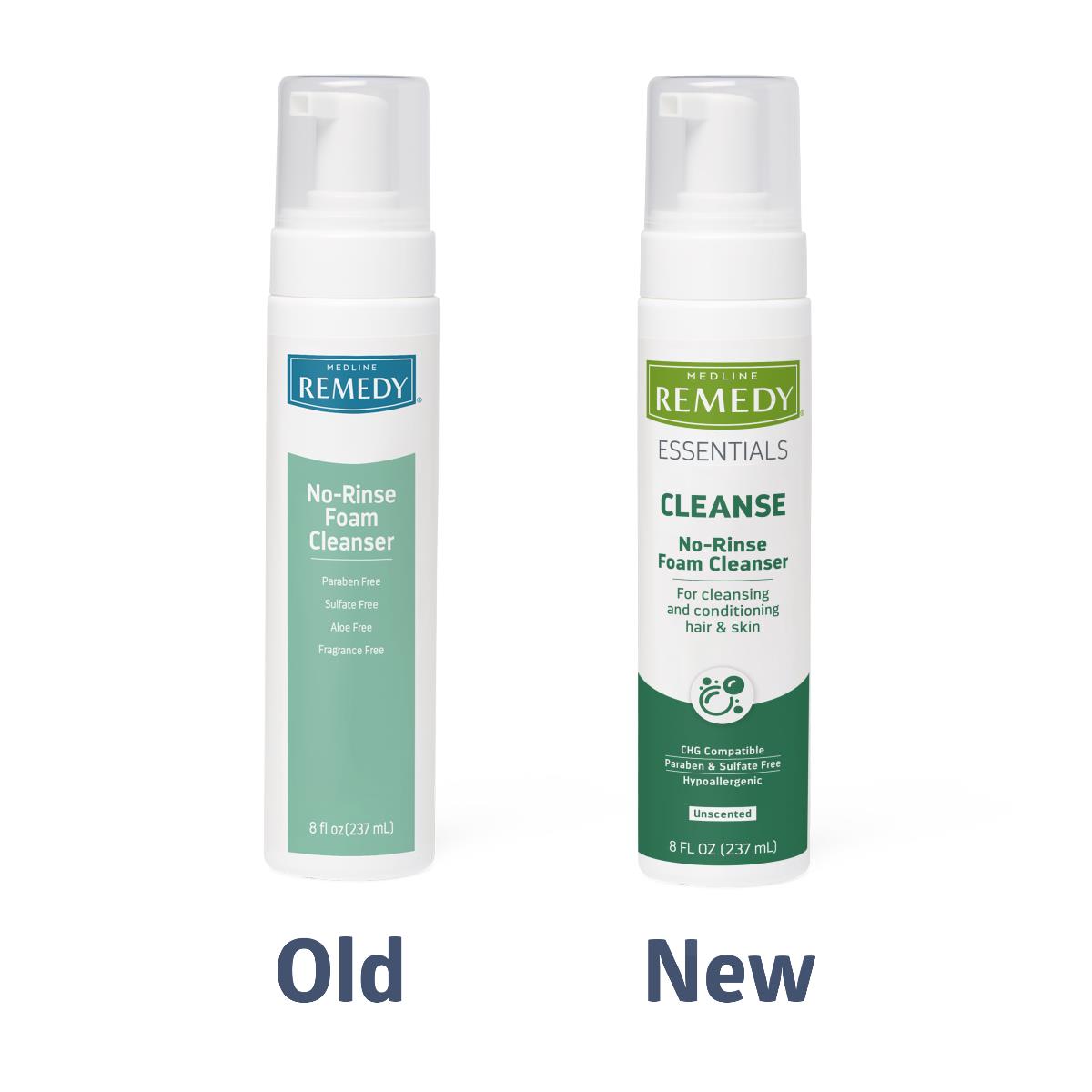 Medline Remedy Essentials No-Rinse Foam Cleanser Unscented