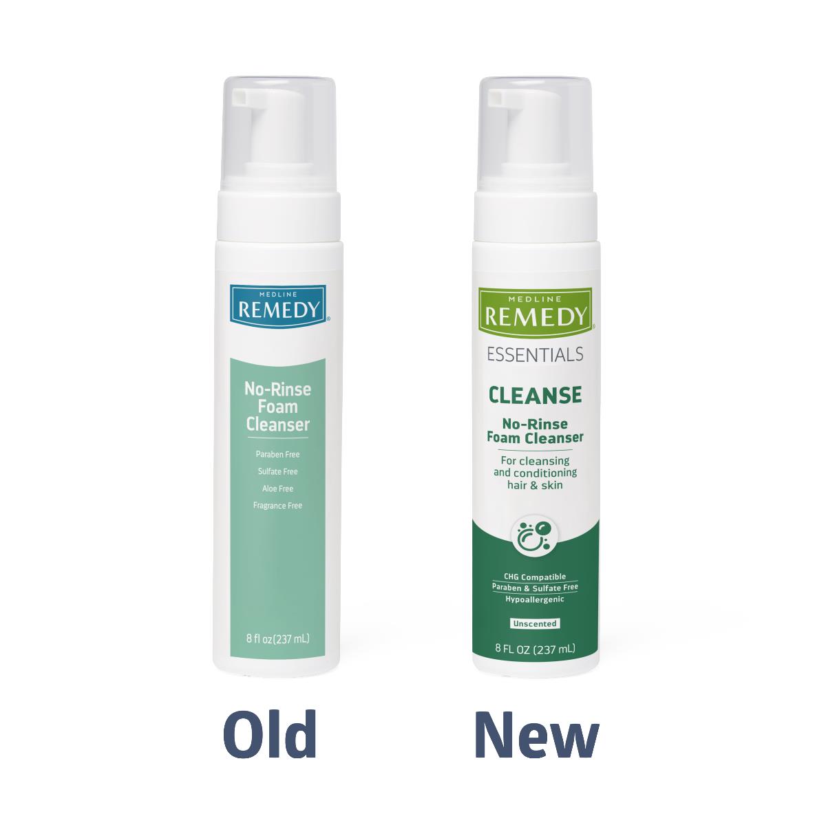 Medline Remedy Essentials No-Rinse Foam Cleanser Unscented