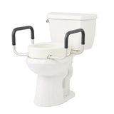 Guardian Raised Toilet Seat 3.5” Height Standard Bowl With Arms 400lbweight Capacity Each