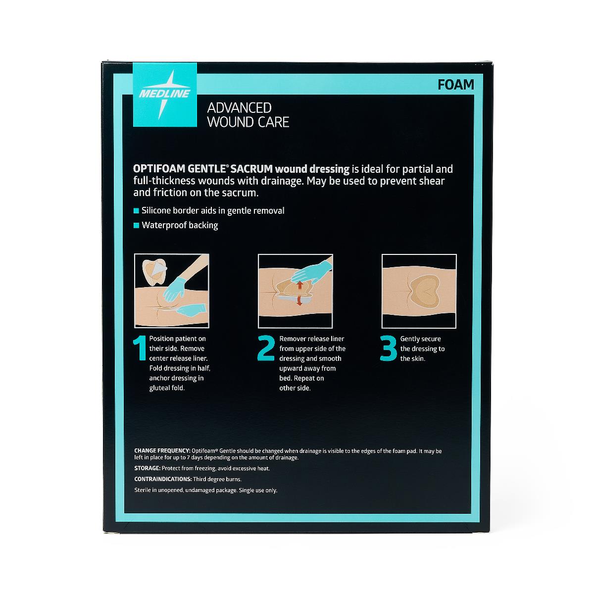 Optifoam Gentle Foam Wound Dressings with Silicone Adhesive Border