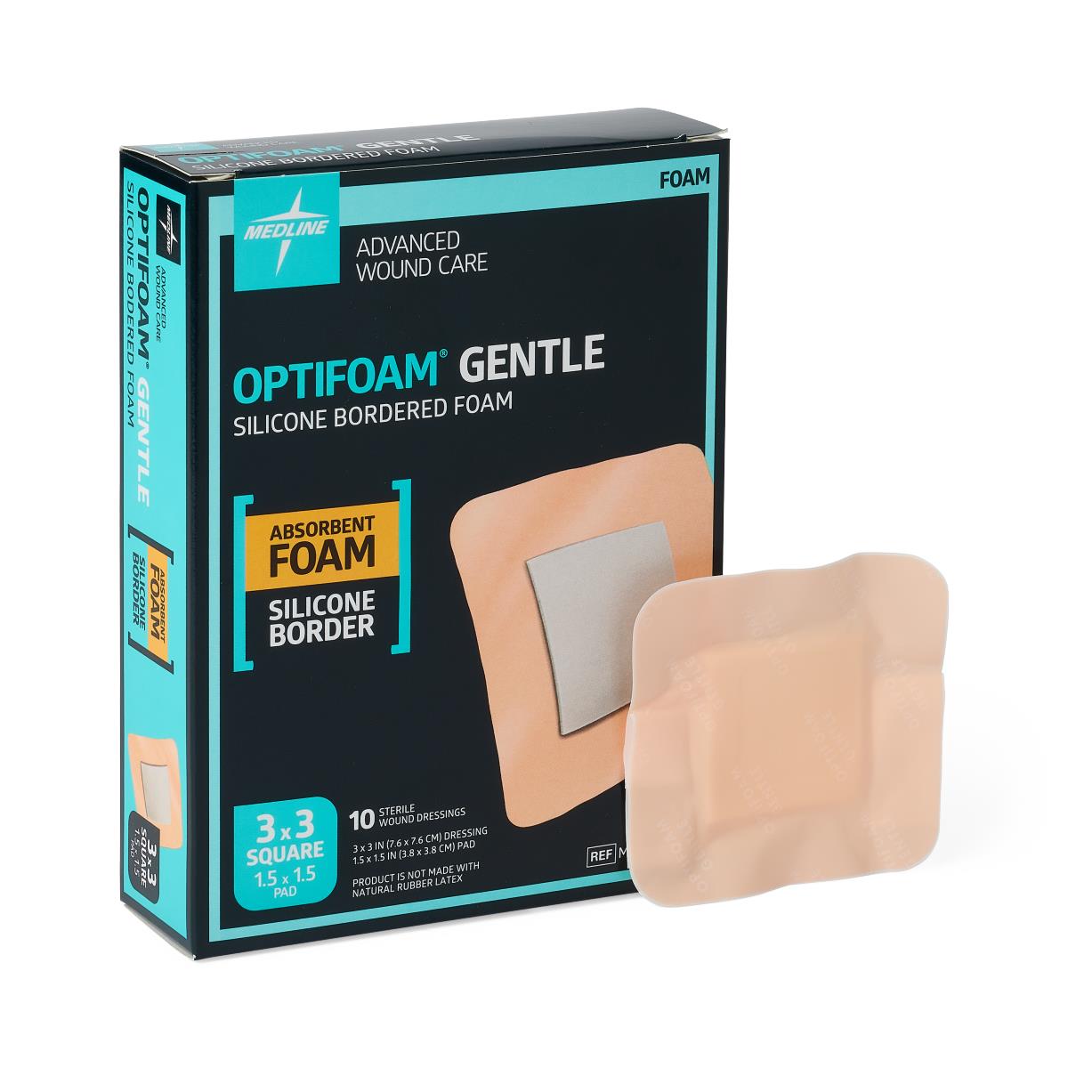 Optifoam Gentle Foam Wound Dressings with Silicone Adhesive Border