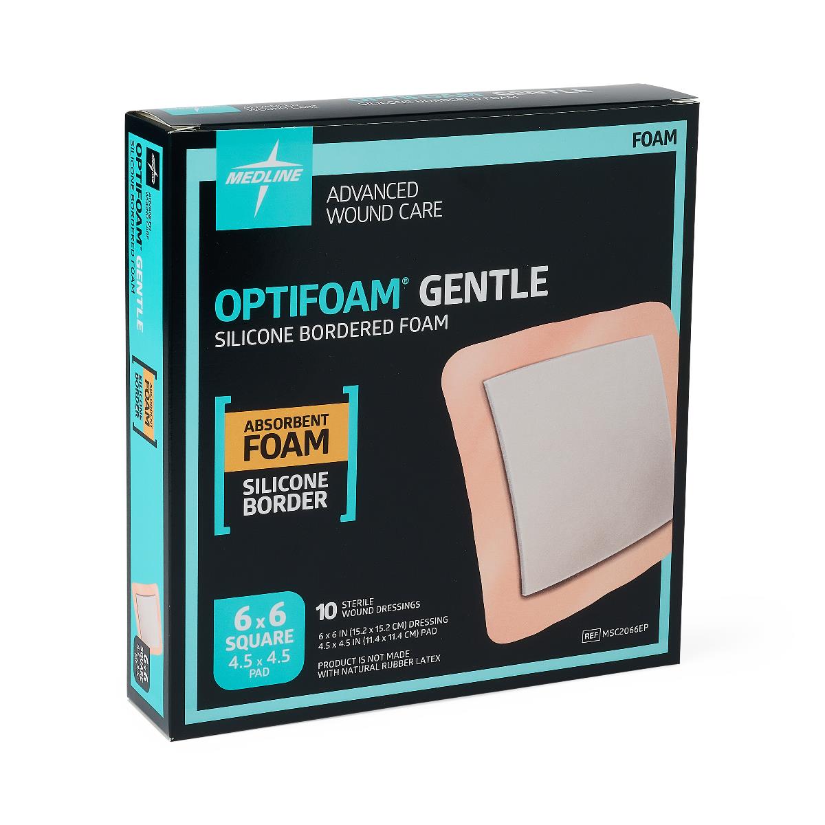 Optifoam Gentle Foam Wound Dressings with Silicone Adhesive Border