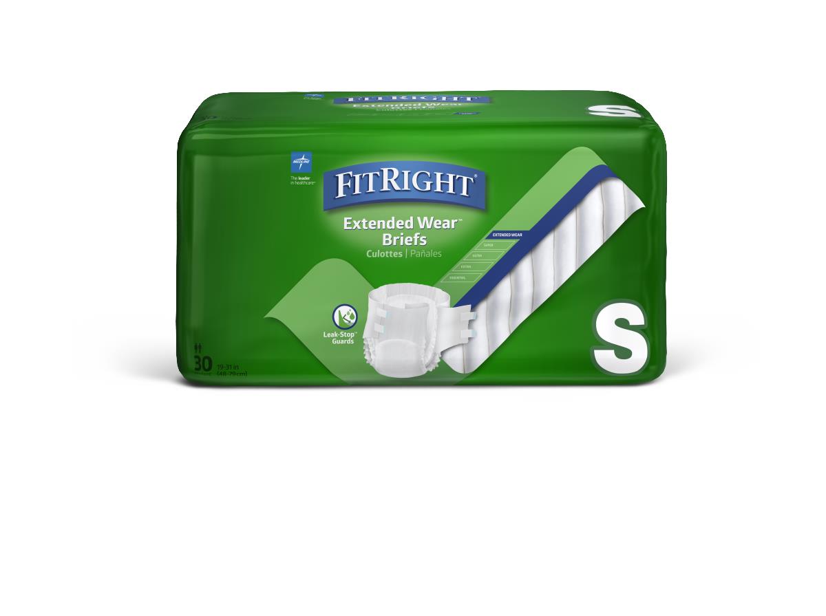 FitRight Extended Wear High-Capacity Adult Incontinence Briefs Extendedwear Night Brief