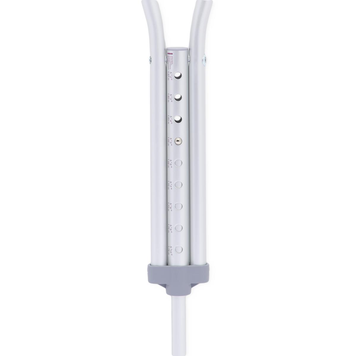 Medline Aluminum Push-button Adjustable Crutch