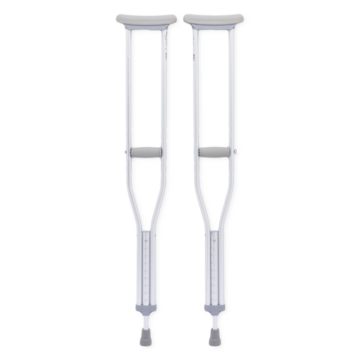 Medline Aluminum Push-button Adjustable Crutch