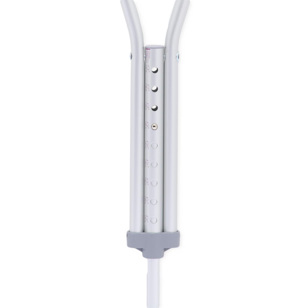 Medline Aluminum Push-button Adjustable Crutch
