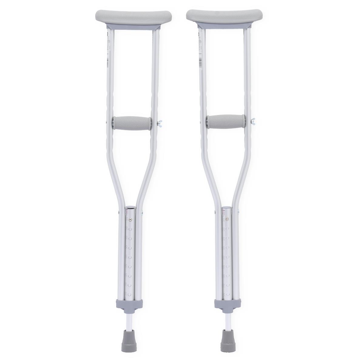 Medline Aluminum Push-button Adjustable Crutch