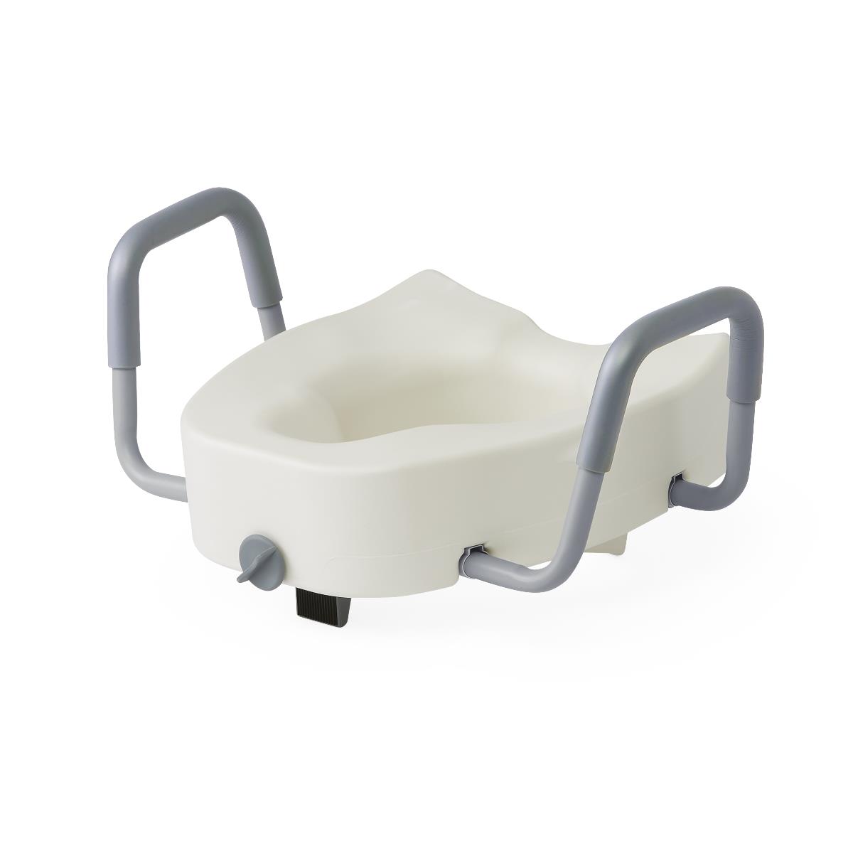 Medline Raised Locking Toilet Seat 5" Raised 400 lb. Capacity