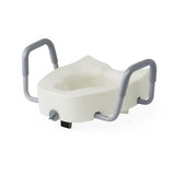 Medline Raised Locking Toilet Seat 5" Raised 400 lb. Capacity