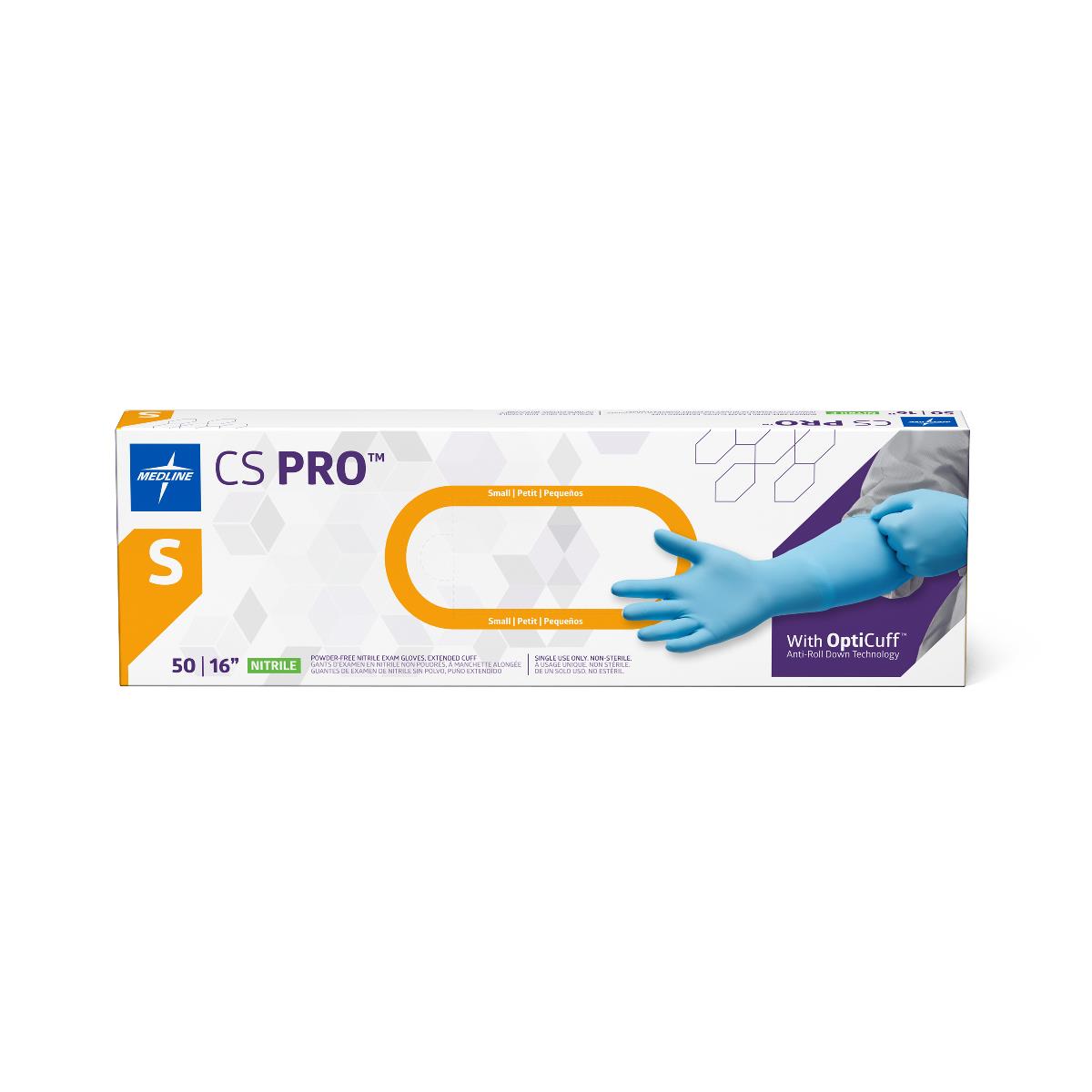 CS Pro Powder-free Nitrile Exam Glove Extended Cuff 16"