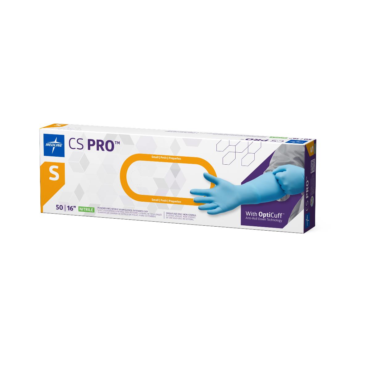 CS Pro Powder-free Nitrile Exam Glove Extended Cuff 16"