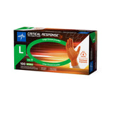 Critical Response Powder-Free Nitrile Exam Gloves Orange