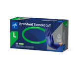 VersaShield Extended Cuff Powder-Free Nitrile Exam Gloves 12" (30.5 Cm) Blue