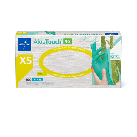 Aloetouch 3g Synthetic Stretch Powder-free Vinyl Glove With Aloe X-small Case/1000 Each