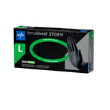 VersaShield Storm Powder-Free Nitrile Exam Gloves Black