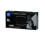 VersaShield Storm Powder-Free Nitrile Exam Gloves Black