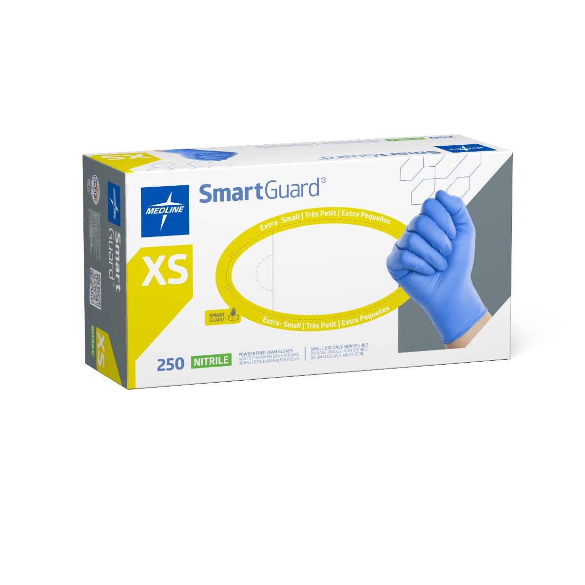 SmartGuard Nitrile Exam Gloves Blue Powder-free