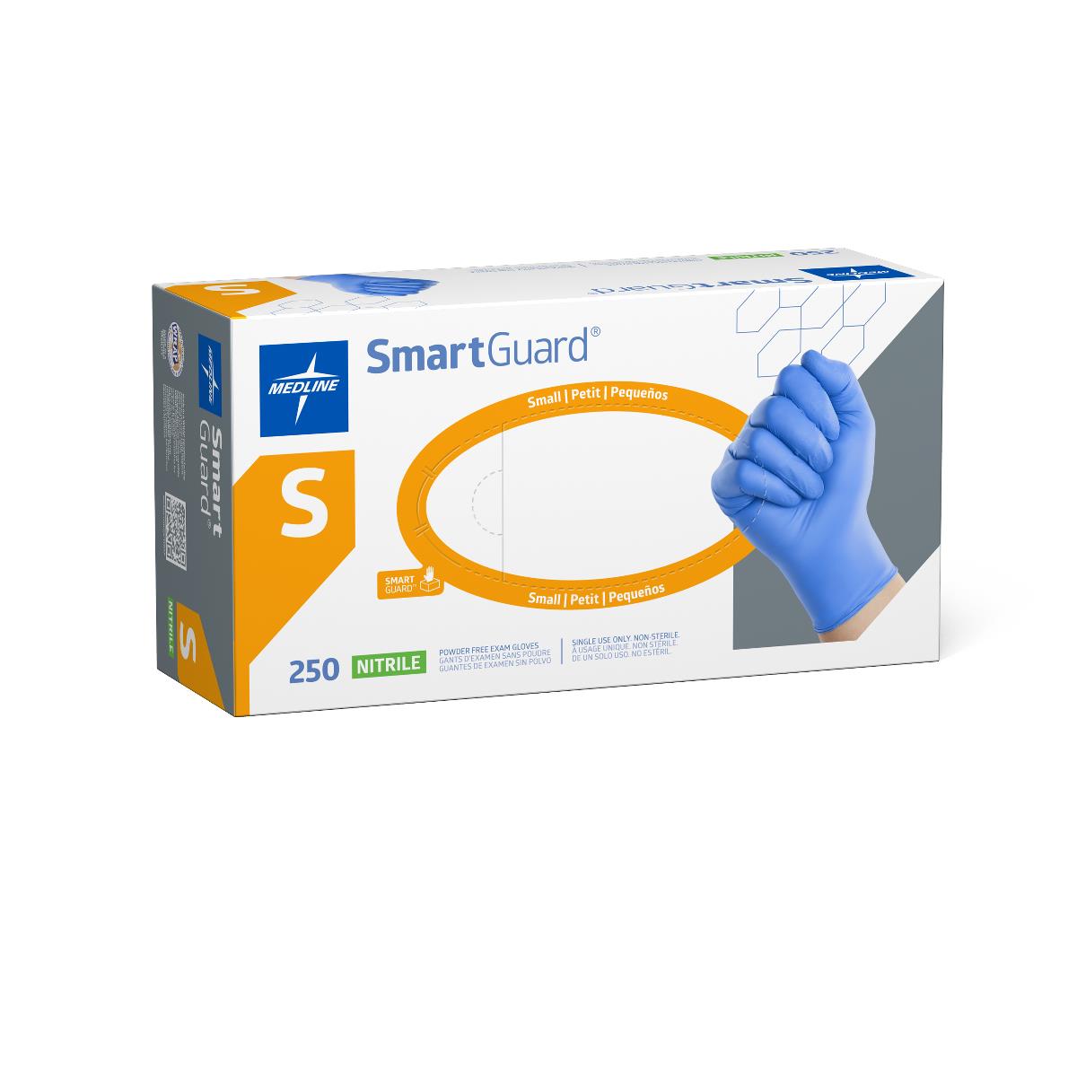 SmartGuard Nitrile Exam Gloves Blue Powder-free