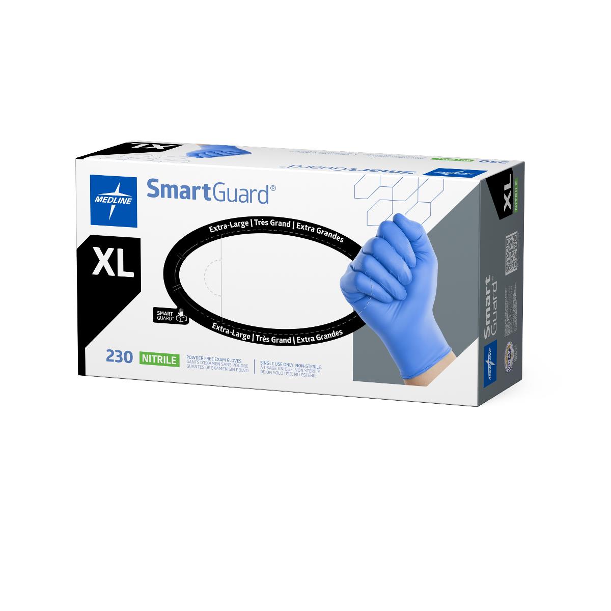 SmartGuard Nitrile Exam Gloves Blue Powder-free