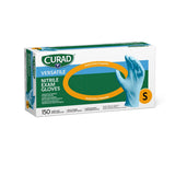 CURAD Powder-Free Textured Nitrile Exam Gloves Blue