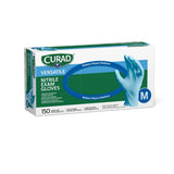 CURAD Powder-Free Textured Nitrile Exam Gloves Blue