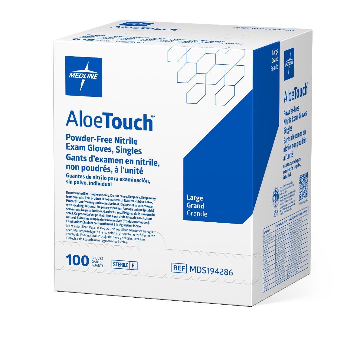Aloetouch Sterile Powder-free Nitrile Exam Glove Green
