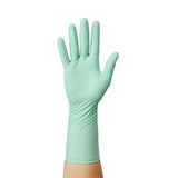 AloeTouch Sterile 12" Powder-Free Nitrile Exam Gloves Extended Cuff Green