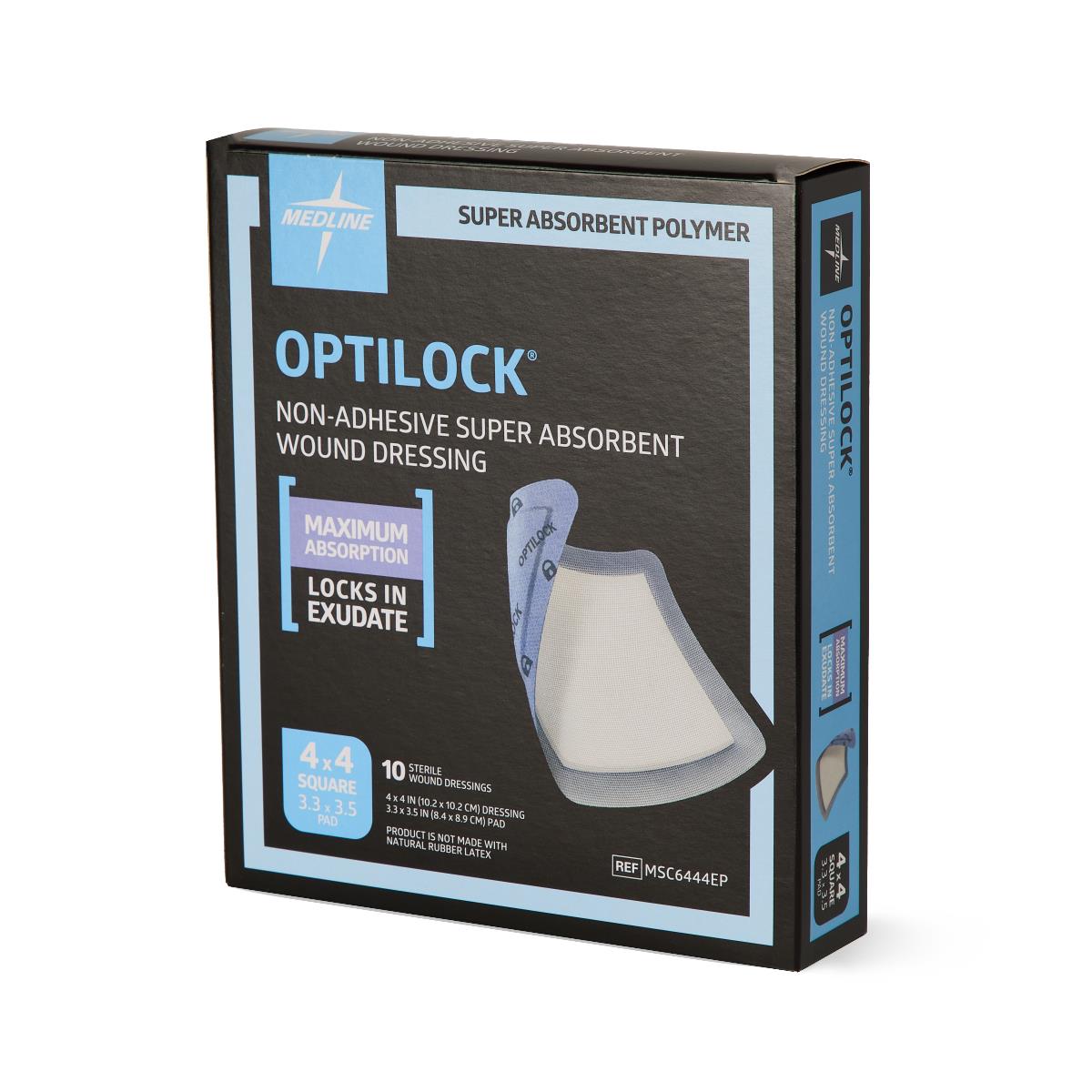 Optilock Non-adhesive Super Absorbent Wound Dressing