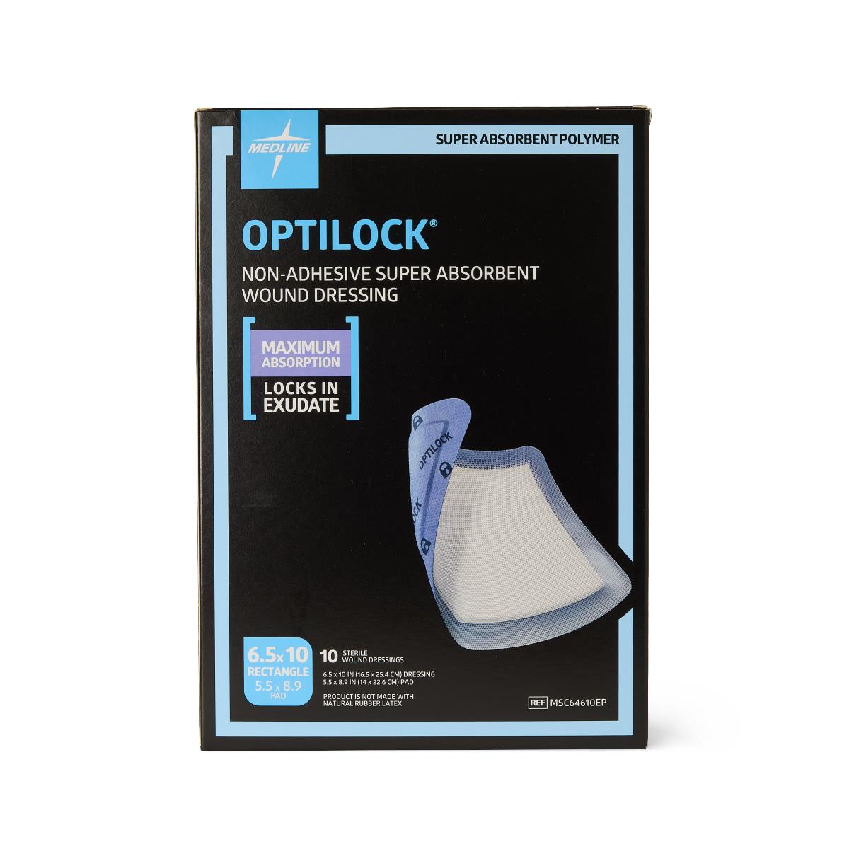 Optilock Non-adhesive Super Absorbent Wound Dressing