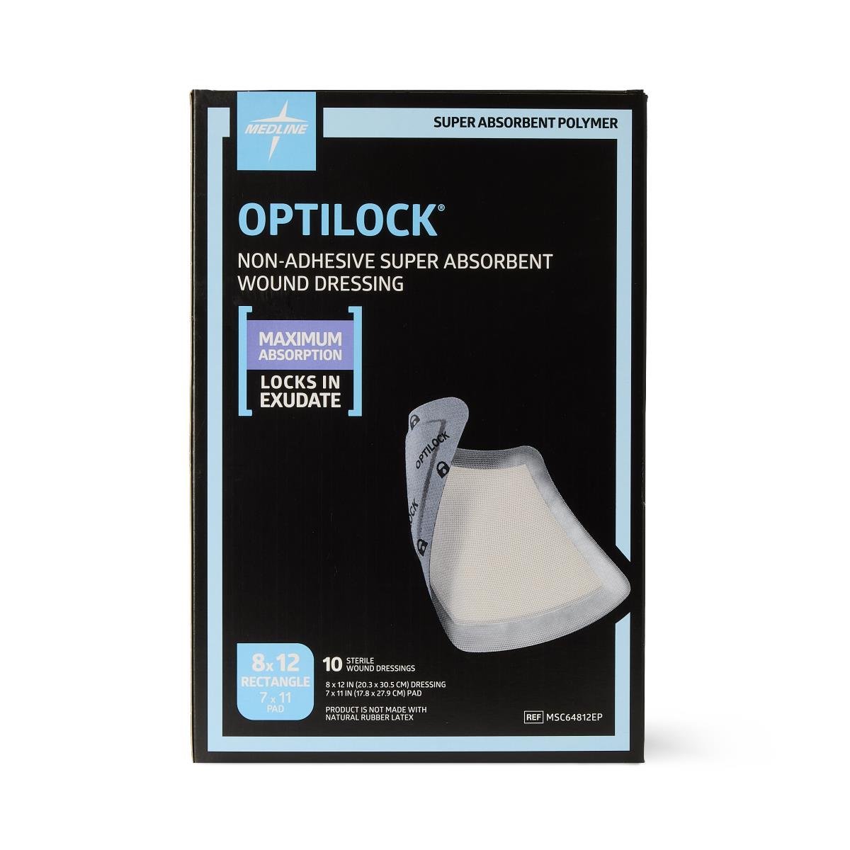 Optilock Non-adhesive Super Absorbent Wound Dressing