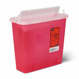 Medline Biohazard Patient Room Sharps Disposal Containers 5 qt