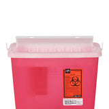 Medline Biohazard Patient Room Sharps Disposal Containers 5 qt