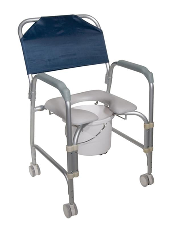 Chaise de douche portative légère avec roulettes - 1 pièce