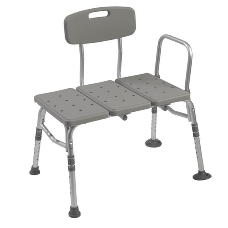 Ea/1 Plastic Tub Transfer Bench With Adjustable Backrest