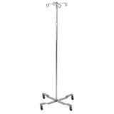 Ea/1 Economy Removable Top I. V. Pole, 2 Hook Top, Chrome
