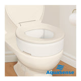 Siège de toilette allongé Ea/1 Aquasense avec charnière, hauteur 3 1/2 po, capacité de charge 300 lb