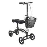 Ea/1 Dual Pad Steerable Knee Walker Knee Scooter With Basket, Alternative To Crutches